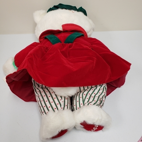 Kmart 20" Christmas Holiday Momma Teddy Bear 1992 Vintage Stuffed Animal Plush - Picture 2 of 8